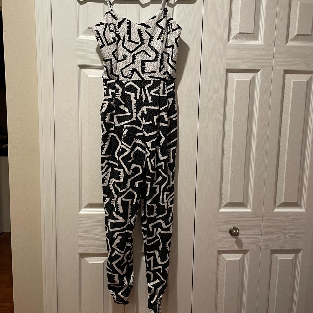 Geometric pattern jumpsuit